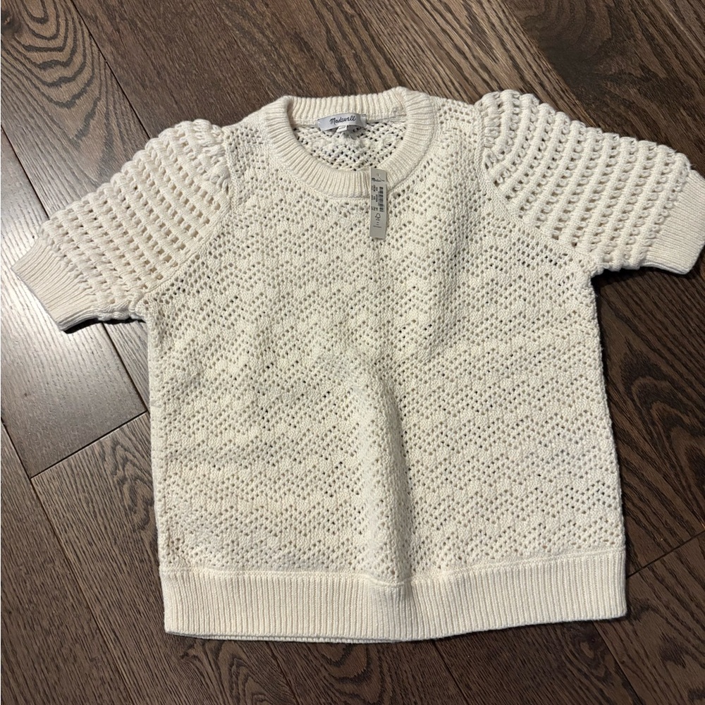 Madewell Cream Knit Sweater NEW XXS